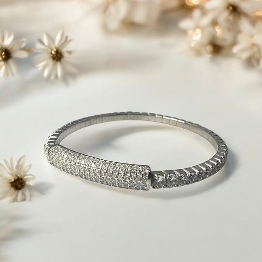 Elastelle - Pavé Streamline Bangle