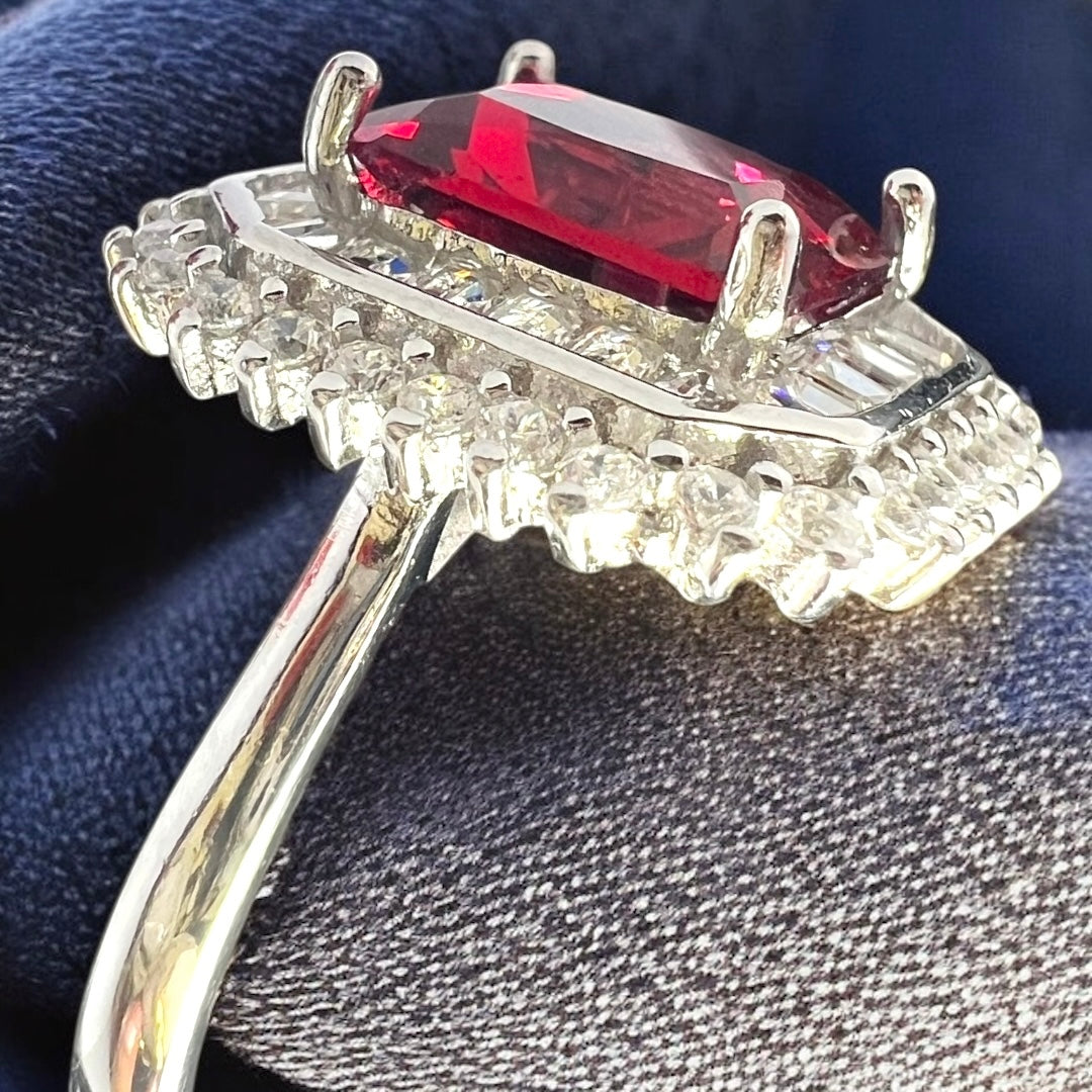 Zaira Crimson Crown Ring
