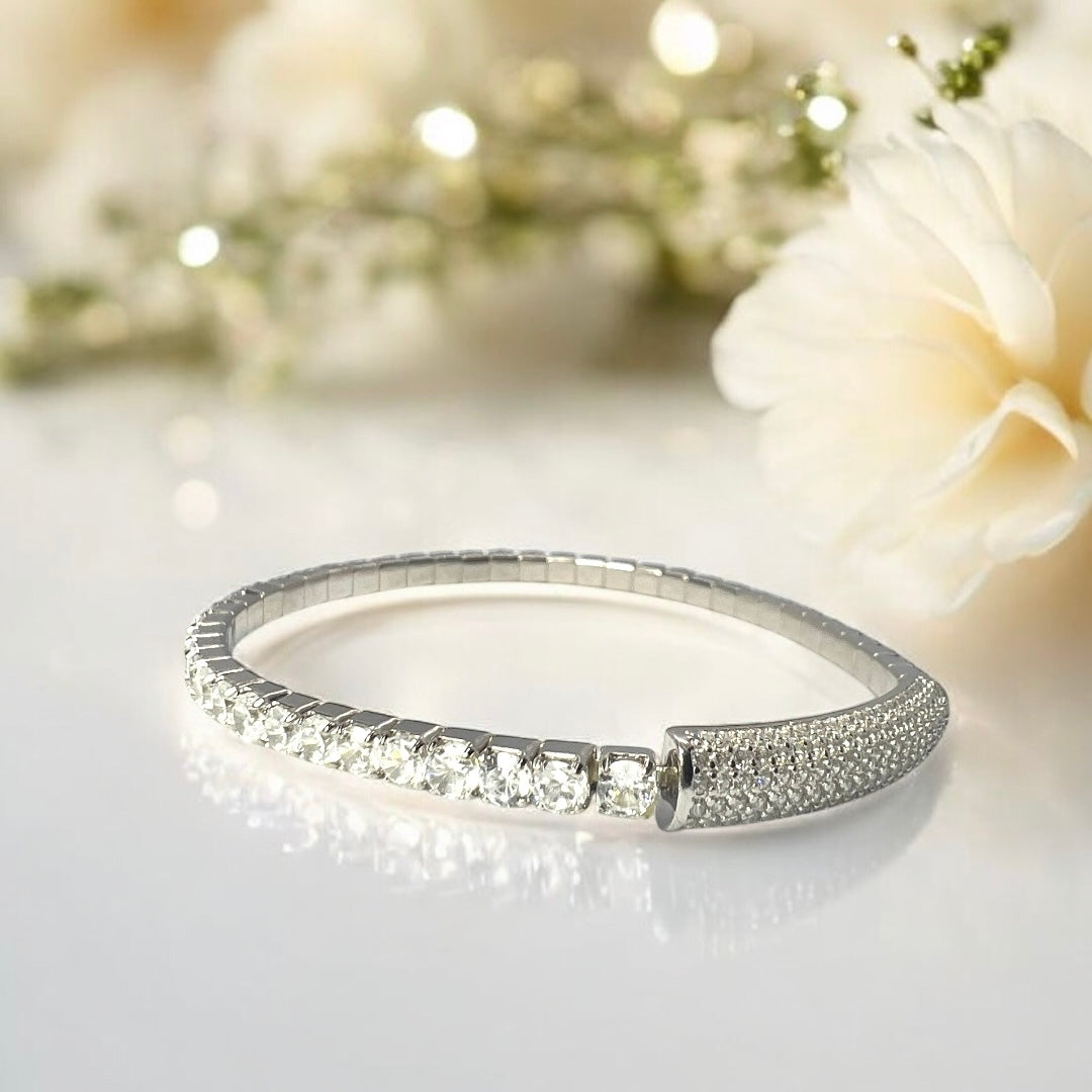Elastelle - Pavé Streamline Bangle