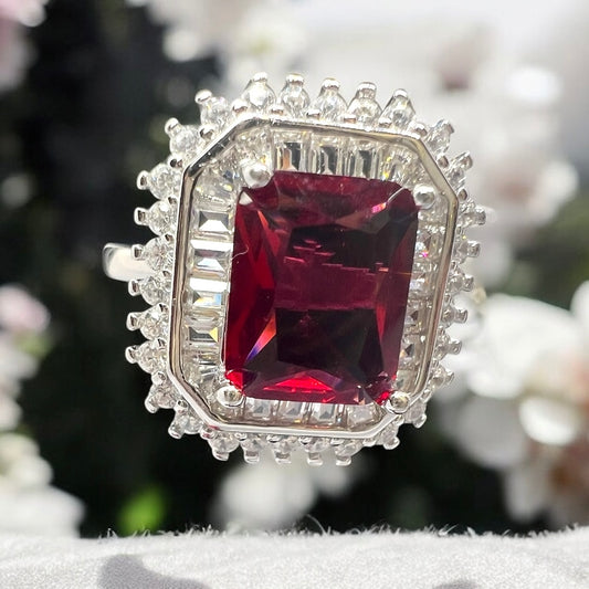 Zaira Crimson Crown Ring