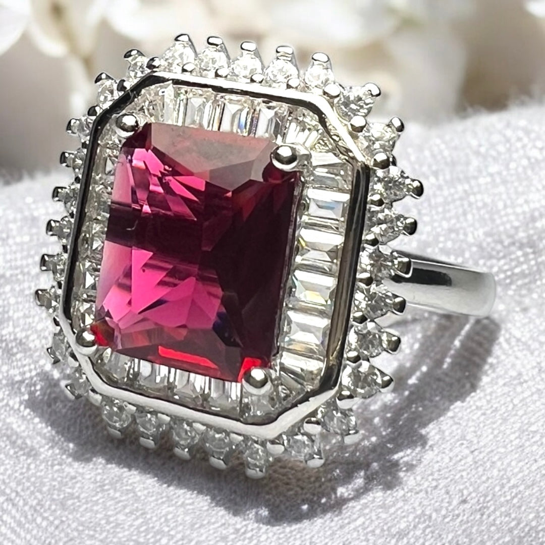Zaira Crimson Crown Ring
